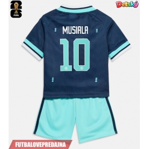 Lacne Dětský Futbalové dres Nemecko Jamal Musiala #10 MS 2026 Krátky Rukáv - Preč (+ trenírky)